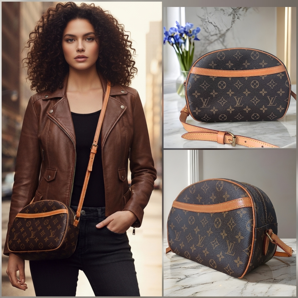 👑 LOUIS VUITTON Blois Crossbody Bag Monogram | Pristine Condition - Picture 4 of 17